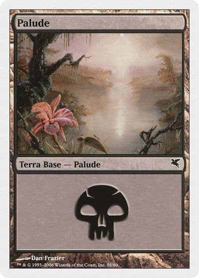 Swamp Italian Palide A58 Magic Encyclopedia 2005 (Salvat/Hachette) Magic card