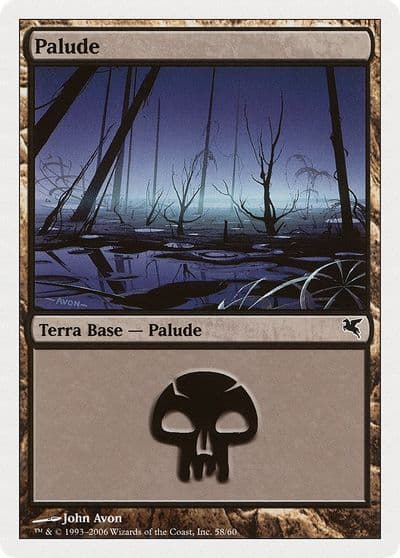 Swamp Italian Palide F58 Magic Encyclopedia 2005 (Salvat/Hachette) Magic card