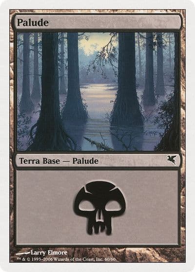 Swamp Italian Palide A60 Magic Encyclopedia 2005 (Salvat/Hachette) Magic card