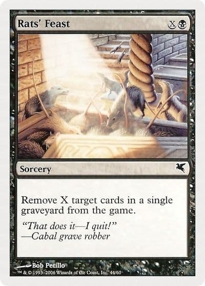 Rats Feast 44 Magic Encyclopedia 2005 (Salvat/Hachette) Magic card