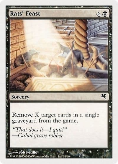Rats Feast 55 Magic Encyclopedia 2005 (Salvat/Hachette) Magic card