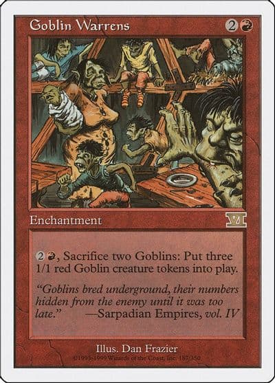 Goblin Warrens Classic Sixth Edition Magic card