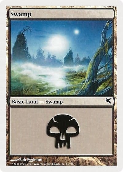 Swamp 46 Magic Encyclopedia 2005 (Salvat/Hachette) Magic card