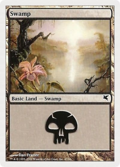 Swamp 47 Magic Encyclopedia 2005 (Salvat/Hachette) Magic card
