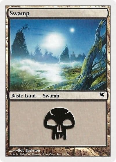 Swamp 57 Magic Encyclopedia 2005 (Salvat/Hachette) Magic card