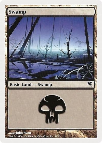 Swamp 59 Magic Encyclopedia 2005 (Salvat/Hachette) Magic card