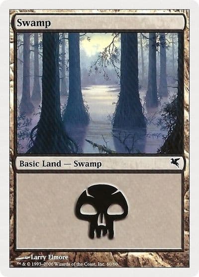 Swamp 60 Magic Encyclopedia 2005 (Salvat/Hachette) Magic card