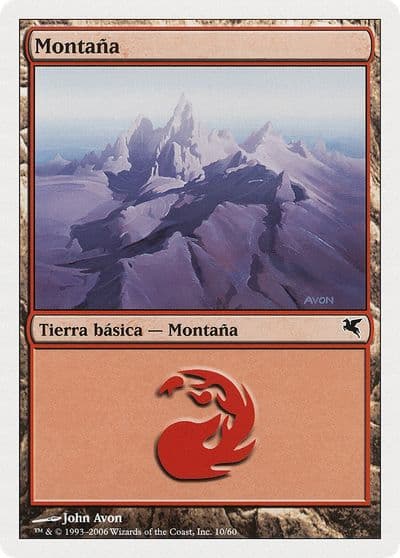 Mountain Spanish Montana D10 Magic Encyclopedia 2005 (Salvat/Hachette) Magic card