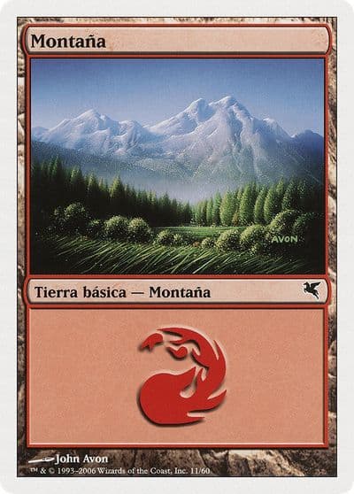 Mountain Spanish Montana C11 Magic Encyclopedia 2005 (Salvat/Hachette) Magic card