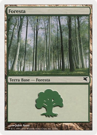 Forest Italian Foresta B22 Magic Encyclopedia 2005 (Salvat/Hachette) Magic card