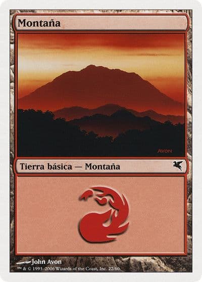 Mountain Spanish Montana C22 Magic Encyclopedia 2005 (Salvat/Hachette) Magic card