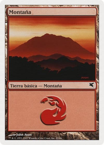 Mountain Spanish Montana I22 Magic Encyclopedia 2005 (Salvat/Hachette) Magic card