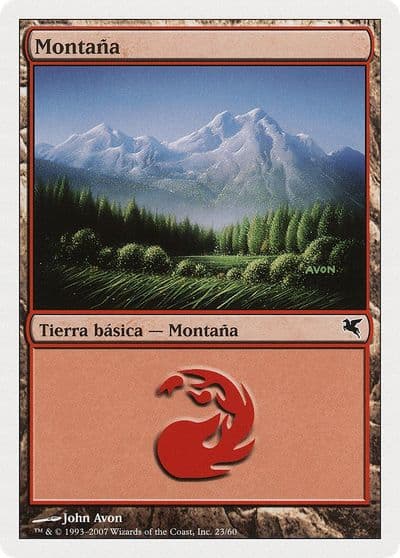 Mountain Spanish Montana I23 Magic Encyclopedia 2005 (Salvat/Hachette) Magic card