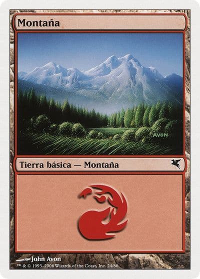 Mountain Spanish Montana C24 Magic Encyclopedia 2005 (Salvat/Hachette) Magic card
