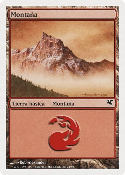 Mountain Spanish Montana I24 Magic Encyclopedia 2005 (Salvat/Hachette) Magic card