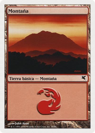 Mountain Spanish Montana C36 Magic Encyclopedia 2005 (Salvat/Hachette) Magic card