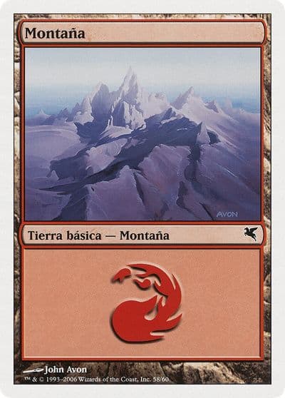 Mountain Spanish Montana C58 Magic Encyclopedia 2005 (Salvat/Hachette) Magic card