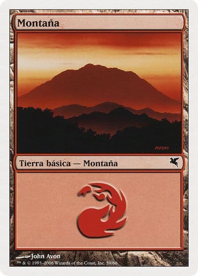 Mountain Spanish Montana C59 Magic Encyclopedia 2005 (Salvat/Hachette) Magic card