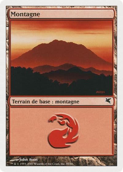Mountain French Montagne C59 Magic Encyclopedia 2005 (Salvat/Hachette) Magic card