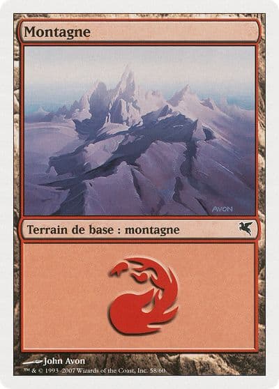 Mountain French Montagne C58 Magic Encyclopedia 2005 (Salvat/Hachette) Magic card