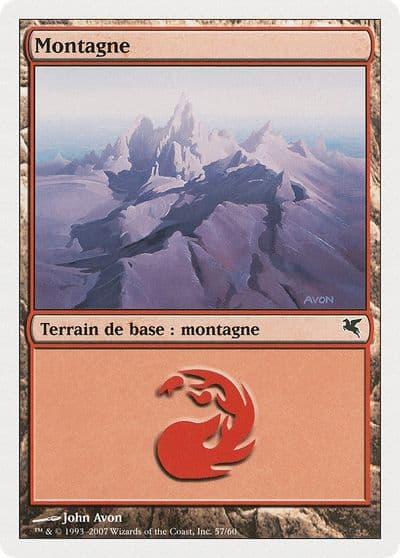Mountain French Montagne D57 Magic Encyclopedia 2005 (Salvat/Hachette) Magic card