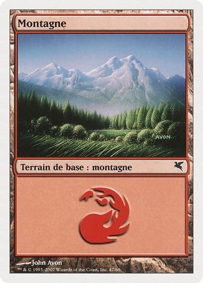 Mountain French Montagne D47 Magic Encyclopedia 2005 (Salvat/Hachette) Magic card