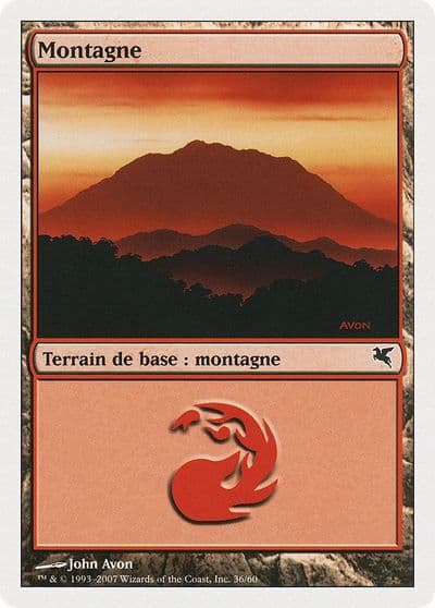 Mountain French Montagne C36 Magic Encyclopedia 2005 (Salvat/Hachette) Magic card