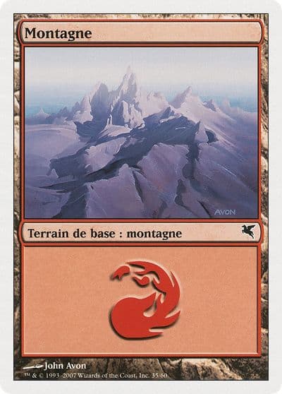 Mountain French Montagne C35 Magic Encyclopedia 2005 (Salvat/Hachette) Magic card