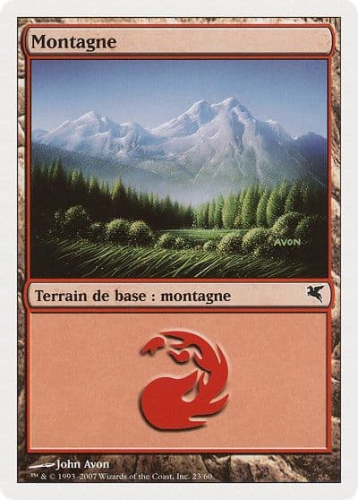 Mountain French Montagne I23 Magic Encyclopedia 2005 (Salvat/Hachette) Magic card