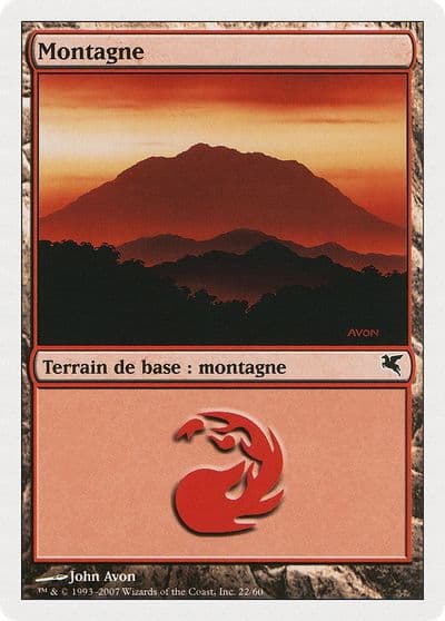 Mountain French Montagne C22 Magic Encyclopedia 2005 (Salvat/Hachette) Magic card