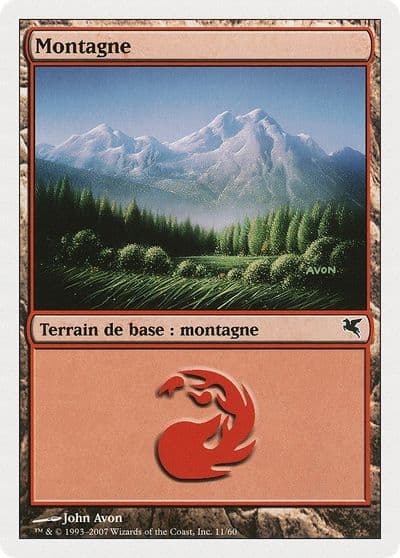 Mountain French Montagne C11 Magic Encyclopedia 2005 (Salvat/Hachette) Magic card