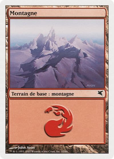 Mountain French Montagne D10 Magic Encyclopedia 2005 (Salvat/Hachette) Magic card