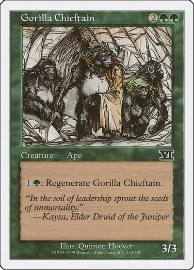 Gorilla Chieftain Classic Sixth Edition Magic card