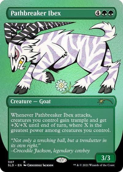 Pathbreaker Ibex Foil Etched Secret Lair Drop Series Magic card