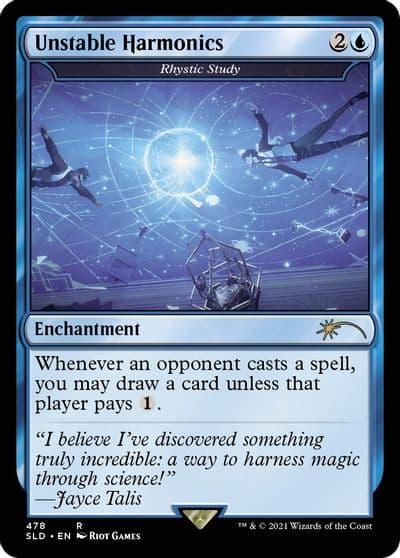 Unstable Harmonics Rhystic Study Secret Lair Drop Series Magic card