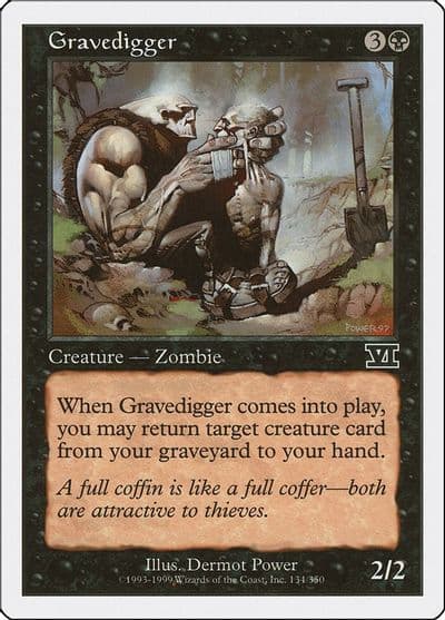 Gravedigger Classic Sixth Edition Magic card