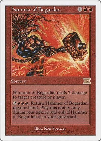 Hammer of Bogardan Classic Sixth Edition Magic card