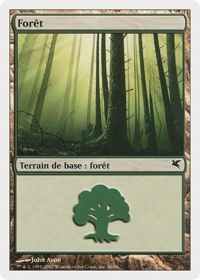 Forest French Foret B36 Magic Encyclopedia 2005 (Salvat/Hachette) Magic card