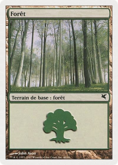 Forest French Foret B46 Magic Encyclopedia 2005 (Salvat/Hachette) Magic card