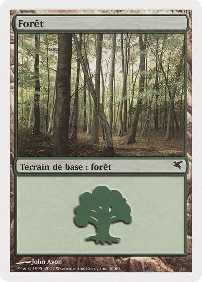 Forest French Foret J46 Magic Encyclopedia 2005 (Salvat/Hachette) Magic card