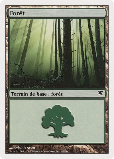 Forest French Foret I47 Magic Encyclopedia 2005 (Salvat/Hachette) Magic card