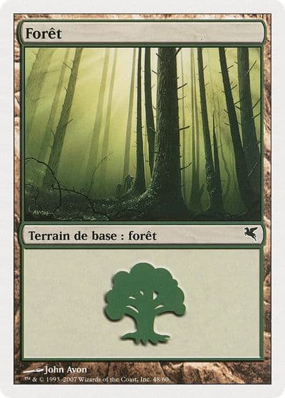 Forest French Foret B48 Magic Encyclopedia 2005 (Salvat/Hachette) Magic card