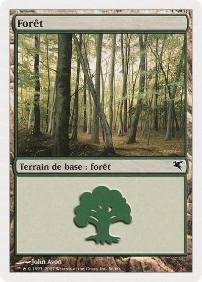 Forest French Foret B56 Magic Encyclopedia 2005 (Salvat/Hachette) Magic card