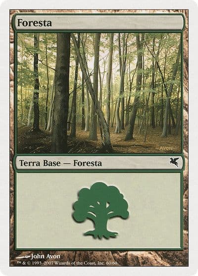 Forest Italian Foresta B60 Magic Encyclopedia 2005 (Salvat/Hachette) Magic card