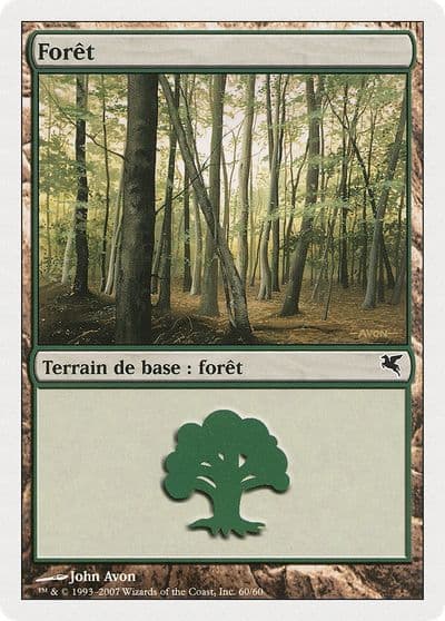 Forest French Foret B60 Magic Encyclopedia 2005 (Salvat/Hachette) Magic card
