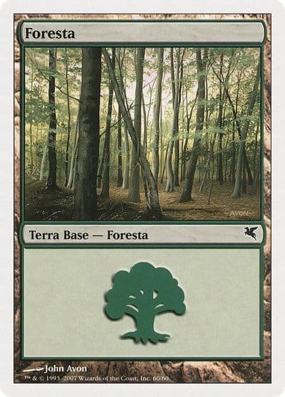 Forest Italian Foresta D60 Magic Encyclopedia 2005 (Salvat/Hachette) Magic card