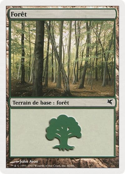 Forest French Foret D60 Magic Encyclopedia 2005 (Salvat/Hachette) Magic card