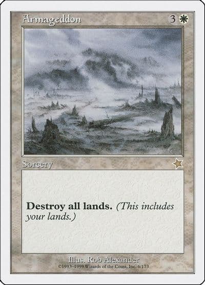 Armageddon Starter 1999 Magic card
