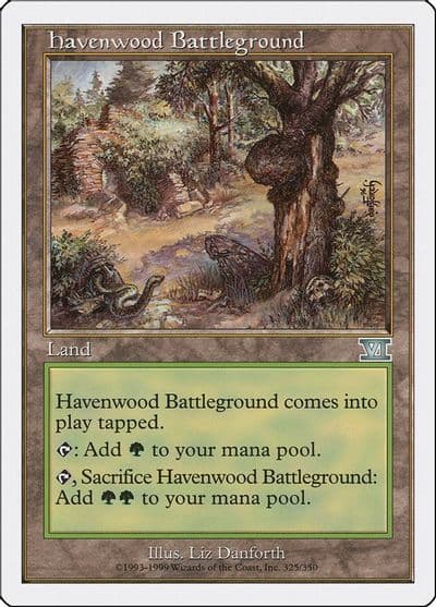 Havenwood Battleground Classic Sixth Edition Magic card