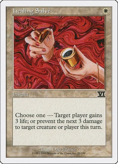Healing Salve Classic Sixth Edition Magic card